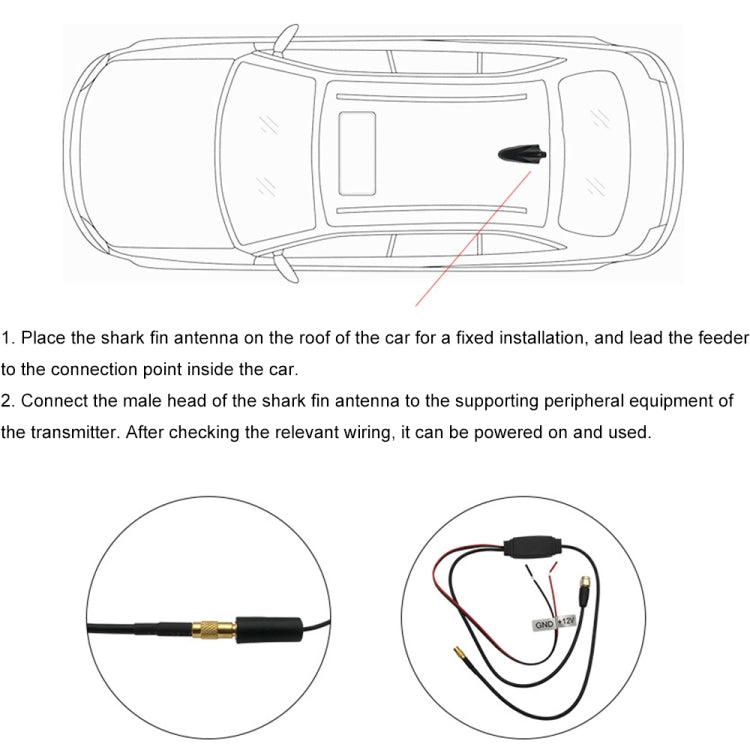 Car TV Shark Fin Antenna FM Antenna GPS Antenna - free shipping - PMC TechLife - Order now!
