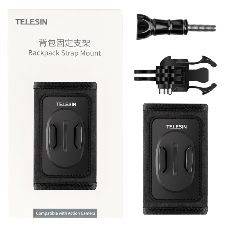TELESIN Backpack Shoulder Strap Bracket Mount for GoPro Hero / Insta360 /  SJCAM / DJI Action Accessories, Spec: Set A - Backpack Clip by TELESIN | Online Shopping South Africa | PMC TechLife | Buy Now Pay Later Mobicred