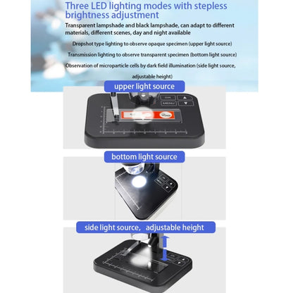 HD Electronic Digital Microscope 5 Inch Screen Touch Key 8000X Biological Cell Electronic Magnifying Glass - Digital Microscope by PMC Jewellery | Online Shopping South Africa | PMC Jewellery | Buy Now Pay Later Mobicred