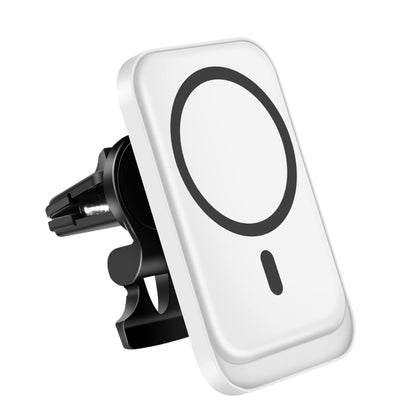 Magsafe Car Air Vent Wireless Charger Cell Phone 15W Fast Charger(White) - Wireless Charger Holders by PMC Jewellery | Online Shopping South Africa | PMC Jewellery | Buy Now Pay Later Mobicred