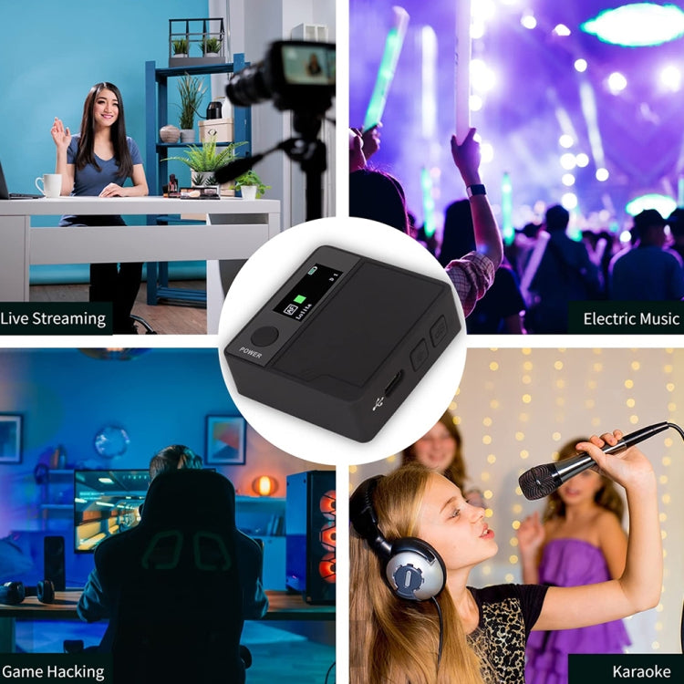 A9 Mobile Phone Computer Live Recording Mini Color Screen Display Sound Card Voice Changer, Spec: English Set - Live Sound Effects Processors by PMC Jewellery | Online Shopping South Africa | PMC Jewellery | Buy Now Pay Later Mobicred