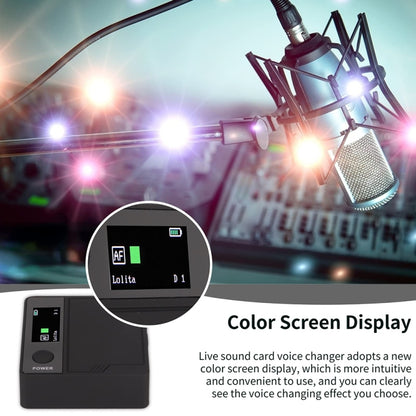 A9 Mobile Phone Computer Live Recording Mini Color Screen Display Sound Card Voice Changer, Spec: English Set - Live Sound Effects Processors by PMC Jewellery | Online Shopping South Africa | PMC Jewellery | Buy Now Pay Later Mobicred