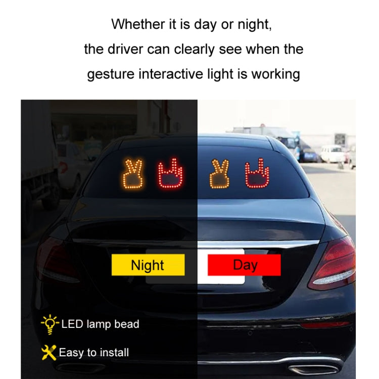 Car Interactive Finger Light Multi-function Warning Anti-rear Collision Light(Thumbs Up) - Warning Lights by PMC Jewellery | Online Shopping South Africa | PMC Jewellery | Buy Now Pay Later Mobicred