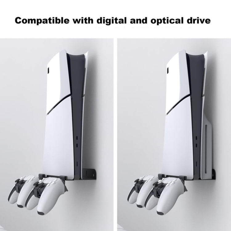 For PS5 Slim Wall-Mounted Storage Rack Host Handle Storage Hanger Accessories - Holder by PMC TechLife | Online Shopping South Africa | PMC TechLife