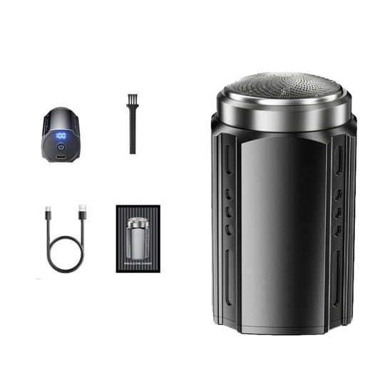 Smart Digital Display Electric Shaver Rechargeable Pocket Razor, Spec: 6 Leaf Knife Head Black - Electric Shavers by PMC Jewellery | Online Shopping South Africa | PMC Jewellery | Buy Now Pay Later Mobicred