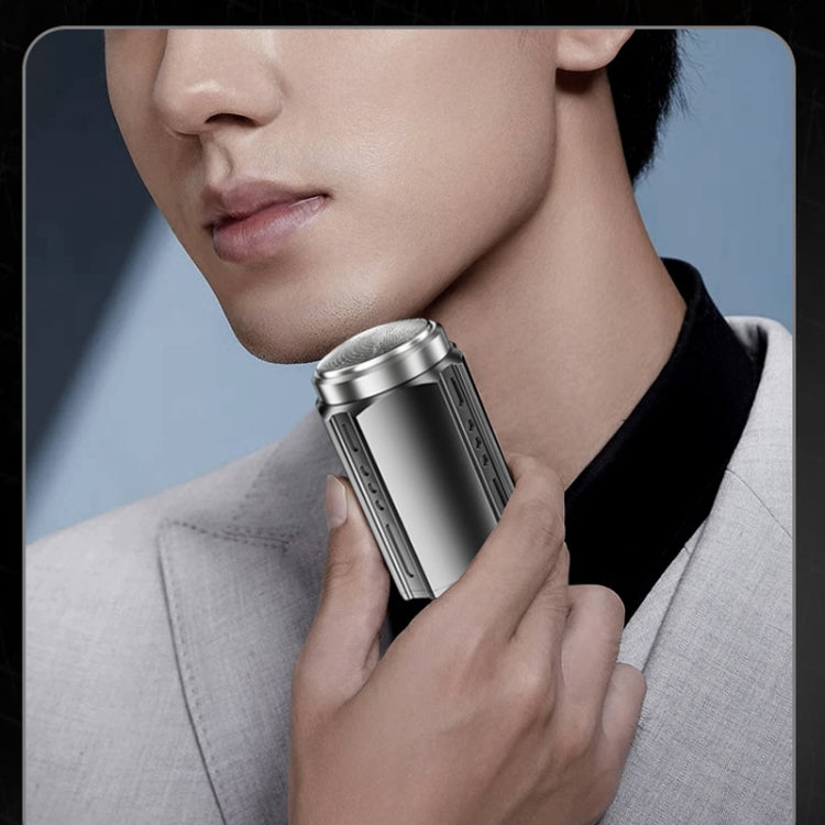 Smart Digital Display Electric Shaver Rechargeable Pocket Razor, Spec: 6 Leaf Knife Head Guncolor - Shavers & Accessories by PMC TechLife | Online Shopping South Africa | PMC TechLife | Buy Now Pay Later Mobicred