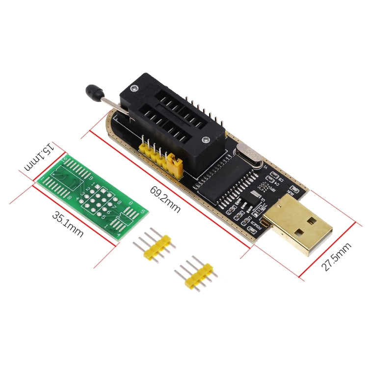 Test Clip With 2 Board+CH341A Programmer Module USB Motherboard Routing Liquid Crystals Disassembly Free SOP8 Test Tool - MCU Tools by PMC Jewellery | Online Shopping South Africa | PMC Jewellery