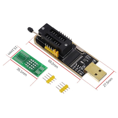 Test Clip With 2 Board+CH341A Programmer Module USB Motherboard Routing Liquid Crystals Disassembly Free SOP8 Test Tool - MCU Tools by PMC Jewellery | Online Shopping South Africa | PMC Jewellery