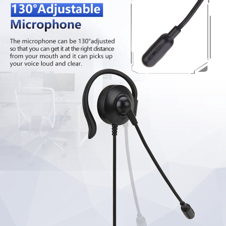 SOYTO SY227 Single-side Operator Ear Hook Headset Corded Computer Headset, Interfaces: Separation USB Wire Control - Microphones & Headsets by SOYTO | Online Shopping South Africa | PMC Jewellery