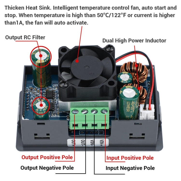 80W 5A DC-DC Adjustable Voltage Regulator Battery Charging Module - Other Accessories by PMC TechLife | Online Shopping South Africa | PMC TechLife