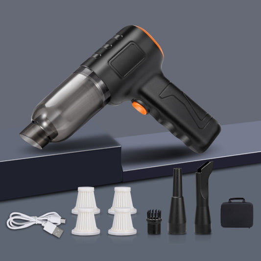 Car Vacuum Cleaner Large Suction Power Wireless Pump Inflatable Blower Handheld Small Vacuum Cleaner, Style: Brushless 260W+4 Filters+Air Bag (Black) - Vacuum Cleaner by PMC Jewellery | Online Shopping South Africa | PMC Jewellery | Buy Now Pay Later Mobicred