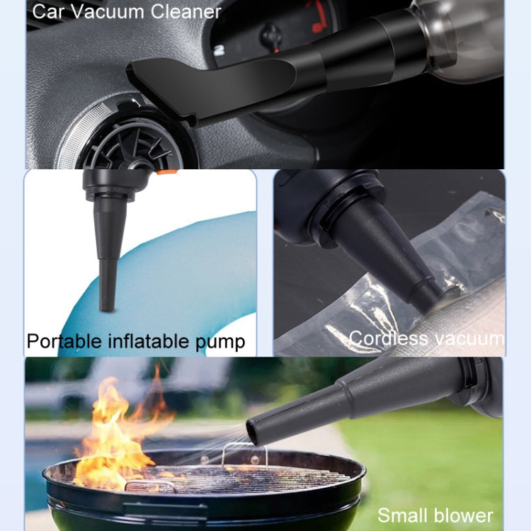 Car Vacuum Cleaner Large Suction Power Wireless Pump Inflatable Blower Handheld Small Vacuum Cleaner, Style: Brushless 260W+4 Filters+Air Bag (Black) - Vacuum Cleaner by PMC Jewellery | Online Shopping South Africa | PMC Jewellery | Buy Now Pay Later Mobicred