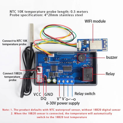 WIFI Wireless Cell Phone Remote Thermostat Control Switch Module, Model: Digital Tube Display - Other Accessories by PMC Jewellery | Online Shopping South Africa | PMC Jewellery | Buy Now Pay Later Mobicred