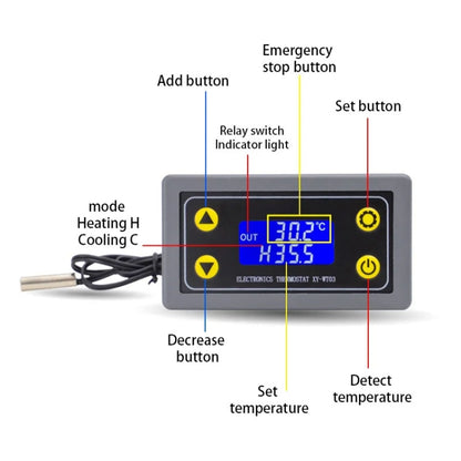 WIFI Wireless Cell Phone Remote Thermostat Control Switch Module, Model: LCD Display - Other Accessories by PMC Jewellery | Online Shopping South Africa | PMC Jewellery | Buy Now Pay Later Mobicred