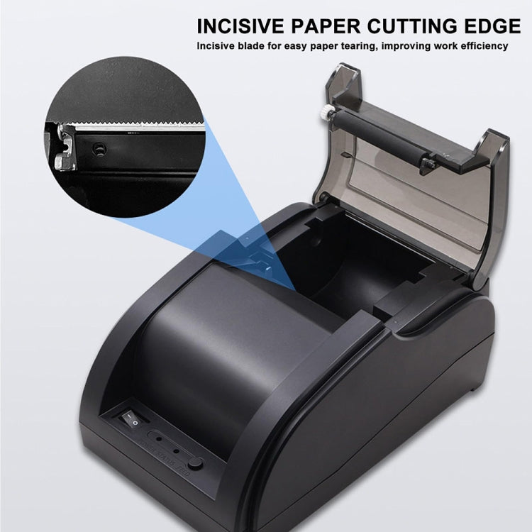 58mm USB Computer Version+Mobile Bluetooth Automatic Order Takeout Receipt Cashier Thermal Printer(EU Plug) - Printer by PMC TechLife | Online Shopping South Africa | PMC TechLife | Buy Now Pay Later Mobicred