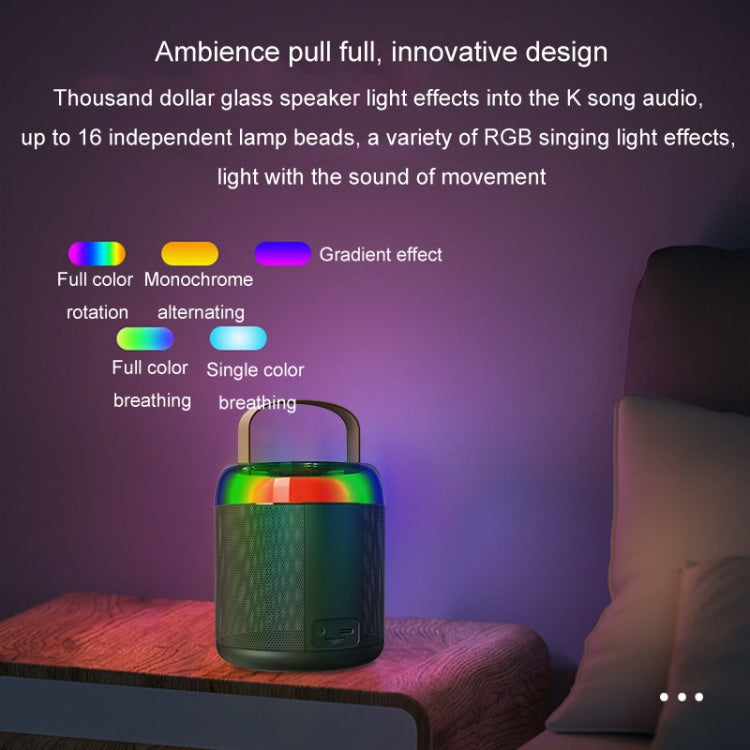 Home Portable Bluetooth Speaker Small Outdoor Karaoke Audio, Color: Y2 Pink(Monocular wheat) - Microphone by PMC TechLife | Online Shopping South Africa | PMC TechLife | Buy Now Pay Later Mobicred