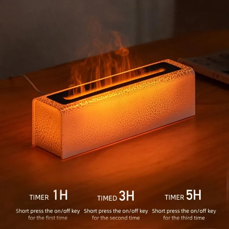 Lava Flame Aromatherapy Machine Air Atomizing Humidifier With Colorful Light, Model: DQ711 Pro White - free shipping - PMC TechLife - Order now!