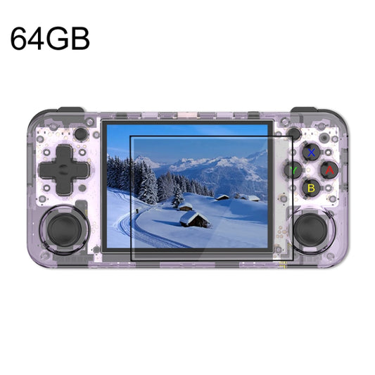 ANBERNIC RG35XX H Handheld Game Console 3.5 Inch IPS Screen Linux System 64GB(Transparent Purple) - Pocket Console by ANBERNIC | Online Shopping South Africa | PMC Jewellery | Buy Now Pay Later Mobicred