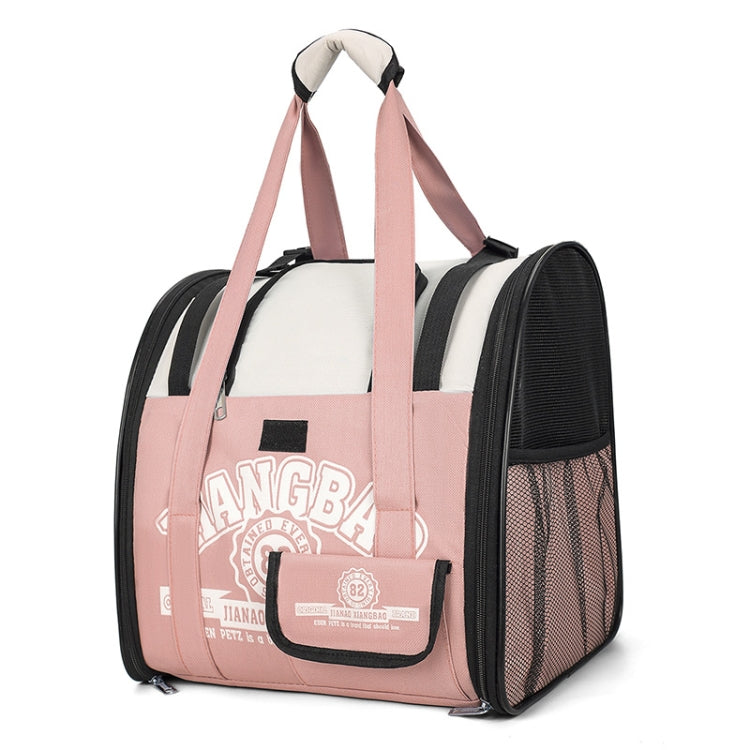 Simple Contrasting Pet Backpack Space Capsule Cat Bag Shoulder Dog Bag(Model 5 Pink) - Pet Bags by PMC TechLife | Online Shopping South Africa | PMC TechLife | Buy Now Pay Later Mobicred