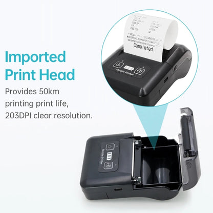 58mm Portable USB Charging Home Phone Bluetooth Thermal Printer(UK Plug) - Printer by PMC Jewellery | Online Shopping South Africa | PMC Jewellery | Buy Now Pay Later Mobicred