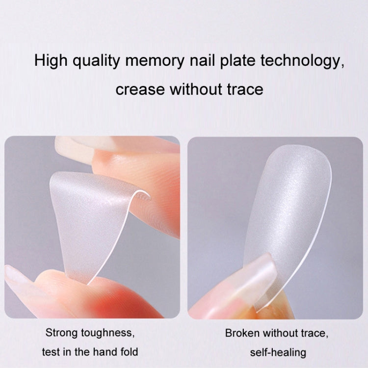 10pairs Of 100pcs/Box Frosted False Nails Artificial Tip, Shape: Ballet Nail M - free shipping - PMC Jewellery - Order now!