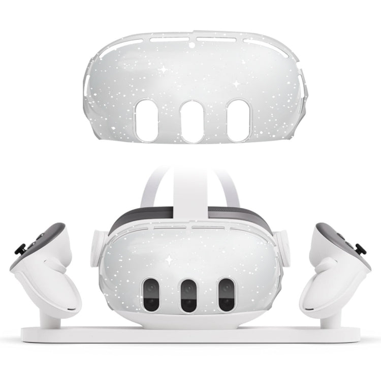For Meta Quest 3 PC Protective Shell, Style: Single Shell (Glitter Transparent) - VR Accessories by PMC TechLife | Online Shopping South Africa | PMC TechLife | Buy Now Pay Later Mobicred