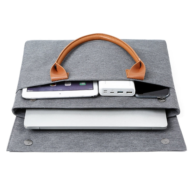 14 Inch Oxford Cloth Lightweight Portable Laptop Bag With PU Handle(Red) - free shipping - PMC Jewellery - Order now!