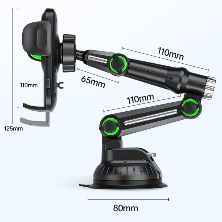Car Windscreen Dashboard Suction Cup Phone Holder, Color: Extended Green - free shipping - PMC TechLife - Order now!