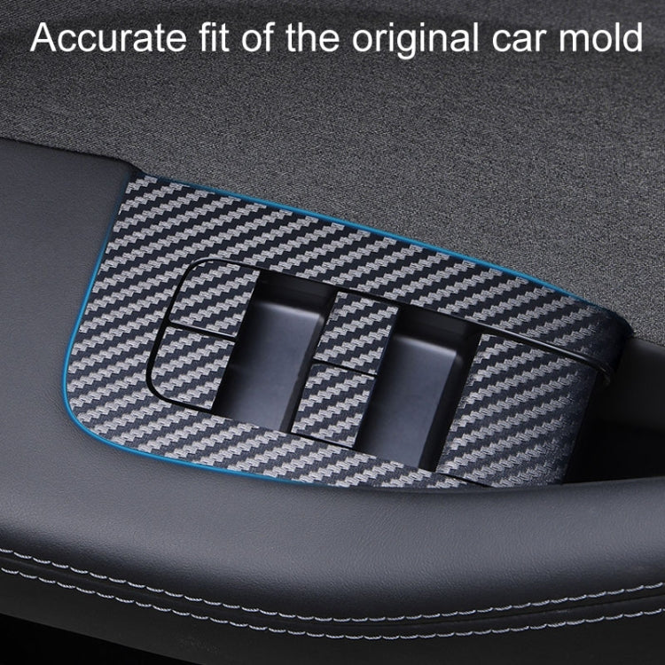 4pcs /Set For Tesla Model 3 Lift Window Button Sticker Car Interior, Style: Starry Line - Car Interior Mouldings by PMC TechLife | Online Shopping South Africa | PMC TechLife | Buy Now Pay Later Mobicred