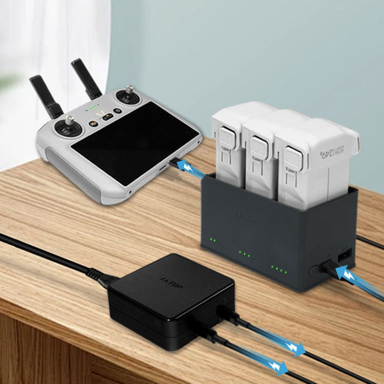 For DJI Mini 4 Pro / Mini 3 Pro Drone LKTOP 100W Two Way Charging Hub - free shipping - PMC TechLife - Order now!