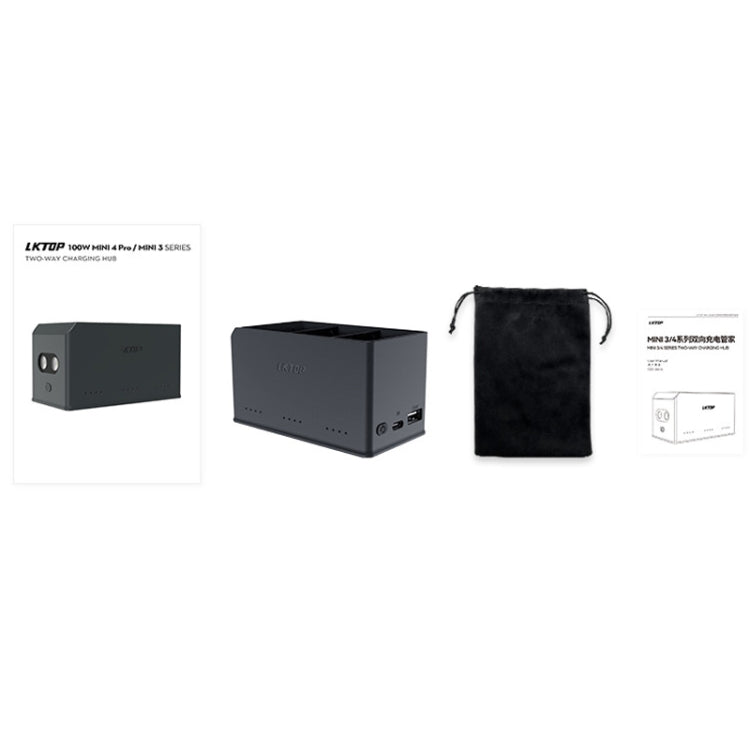 For DJI Mini 4 Pro / Mini 3 Pro Drone LKTOP 100W Two Way Charging Hub - free shipping - PMC TechLife - Order now!