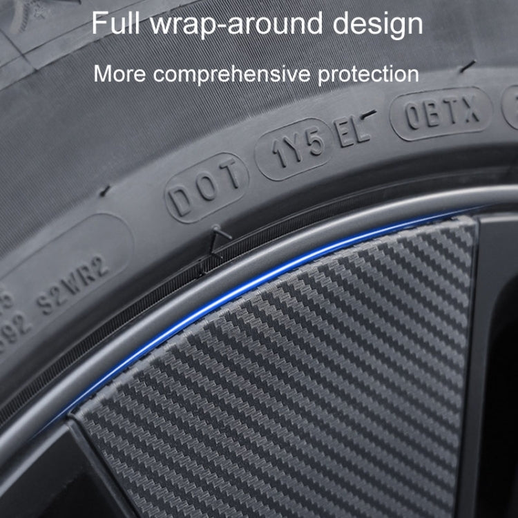 28pcs /Set For Tesla Model 3 Tire Sticker Modification Protective Film, Style: Carbon Fiber - Decorative Sticker by PMC TechLife | Online Shopping South Africa | PMC TechLife | Buy Now Pay Later Mobicred