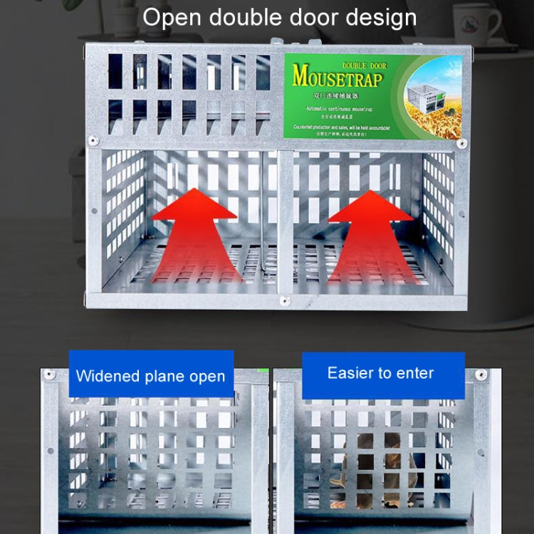 Double Door Large Home Indoor Automatic Mouse Trap Cage Catch Mouse Trap - Traps by PMC TechLife | Online Shopping South Africa | PMC TechLife | Buy Now Pay Later Mobicred