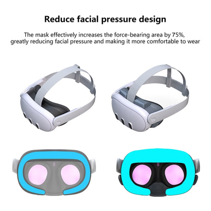 For Meta Quest 3 Adjustable Replacement Eye Mask VR Blackout Soft Replacement Face Mask Set - VR Accessories by PMC Jewellery | Online Shopping South Africa | PMC Jewellery | Buy Now Pay Later Mobicred