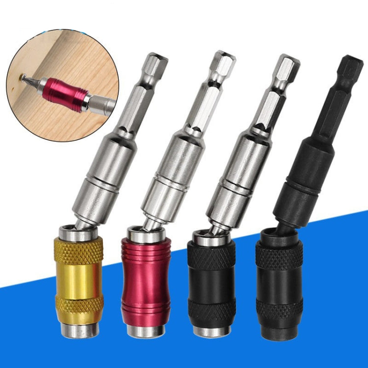 Hexagonal Shank Quick Release Self-Locking Joint Extension Rod Electric Drill Driver Extension Quick Conversion Bits(Silver+Red) - Screwdriver Tools by PMC TechLife | Online Shopping South Africa | PMC TechLife