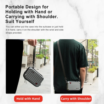 For DJI Osmo Action 4 / 3 aMagisn Small Organizer Bag Sports Camera Protective Accessories(Pearl White) -  by aMagisn | Online Shopping South Africa | PMC Jewellery | Buy Now Pay Later Mobicred