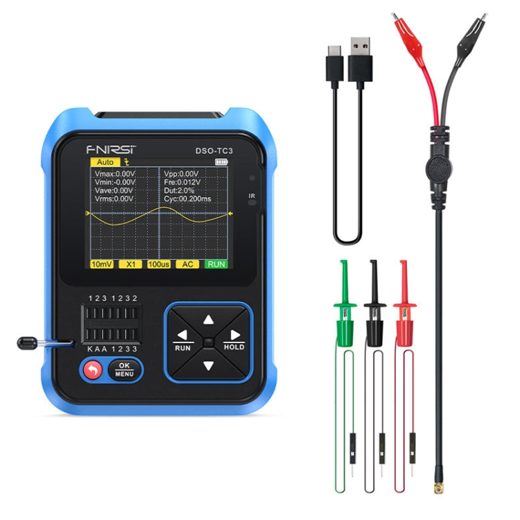 FNIRSI 3 In 1 Handheld Digital Oscilloscope LCR Transistor Tester, Specification: Standard - Digital Multimeter by FNIRSI | Online Shopping South Africa | PMC Jewellery | Buy Now Pay Later Mobicred