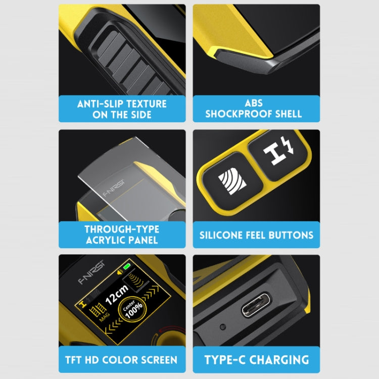 FNIRSI Multifunctional Wall Wire And Metal Rebar Detector(WD-02) - free shipping - PMC TechLife - Order now!