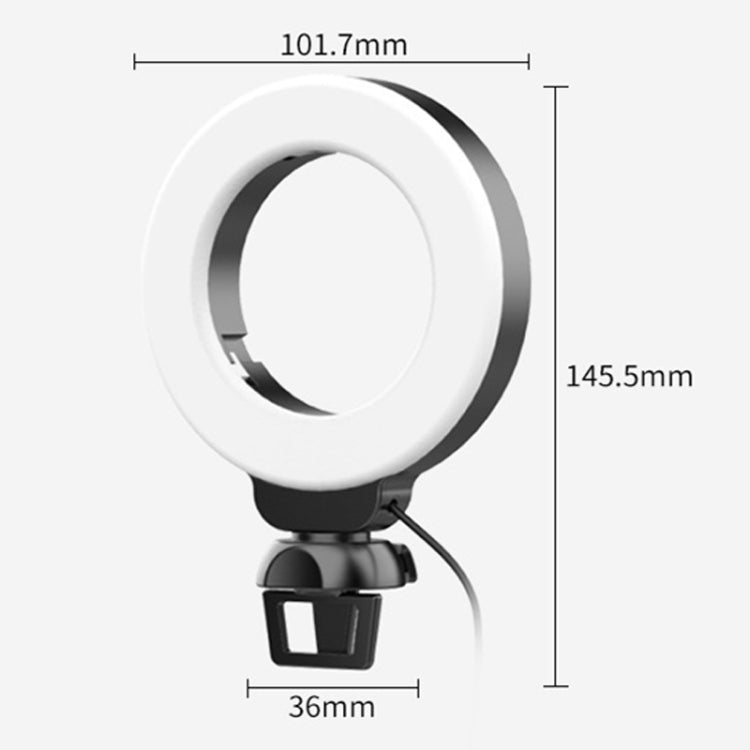 YRing48 4-Inch 48LEDs Laptop Camera Video Conference Live Beauty Ring Fill Light, Spec: Clip with Tripod - Selfie Light by PMC Jewellery | Online Shopping South Africa | PMC Jewellery | Buy Now Pay Later Mobicred