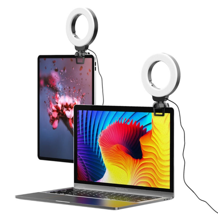 YRing48 4-Inch 48LEDs Laptop Camera Video Conference Live Beauty Ring Fill Light, Spec: Clip Set - Selfie Light by PMC Jewellery | Online Shopping South Africa | PMC Jewellery | Buy Now Pay Later Mobicred