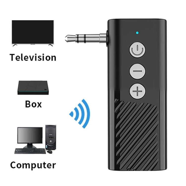 Bluetooth 5.3 Car TF Playback AUX Receiver Transmitter - Bluetooth Adapters by PMC TechLife | Online Shopping South Africa | PMC TechLife