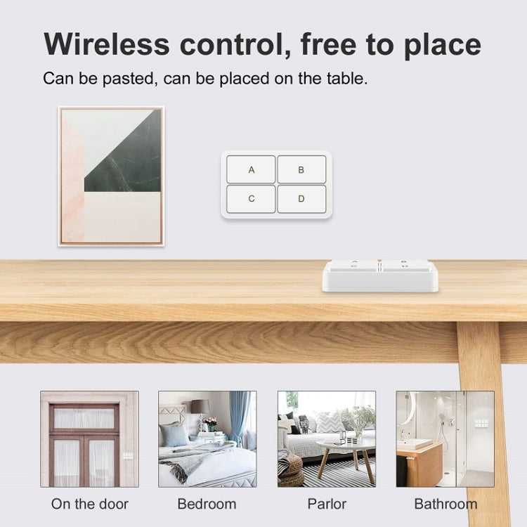 Zigbee Tuya 4-key Situational Remote Control Smart Switch(YSB34) - Smart Switch by PMC TechLife | Online Shopping South Africa | PMC TechLife | Buy Now Pay Later Mobicred