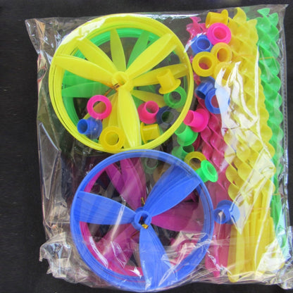 40pcs /Pack Hand Push Flying Saucer Bamboo Dragonfly Educational Children Toy, Random Color Delivery - Toy Sports by PMC Jewellery | Online Shopping South Africa | PMC Jewellery