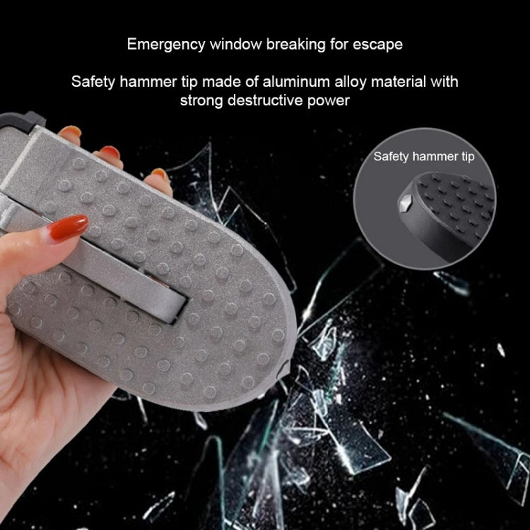 Car Hook Door Foldable Foot Pedal with Safety Hammer(Black) - free shipping - PMC TechLife - Order now!