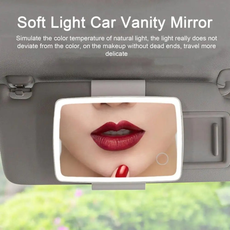 Car Sun Visor LED Light Cosmetic Mirror(White) - Interior Mirrors by PMC TechLife | Online Shopping South Africa | PMC TechLife