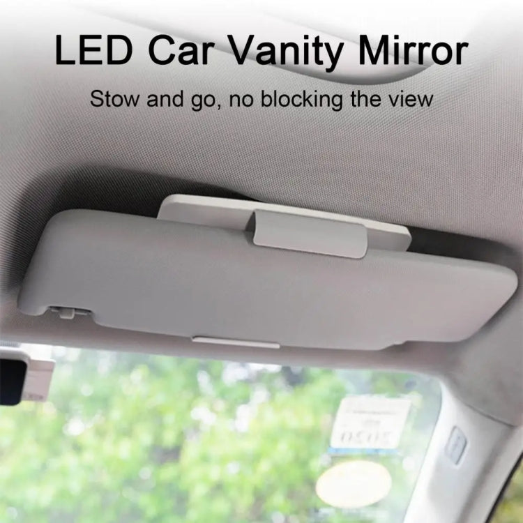 Car Sun Visor LED Light Cosmetic Mirror(White) - Interior Mirrors by PMC TechLife | Online Shopping South Africa | PMC TechLife