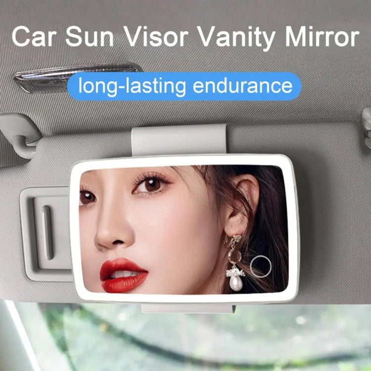 Car Sun Visor LED Light Cosmetic Mirror(White) - Interior Mirrors by PMC TechLife | Online Shopping South Africa | PMC TechLife