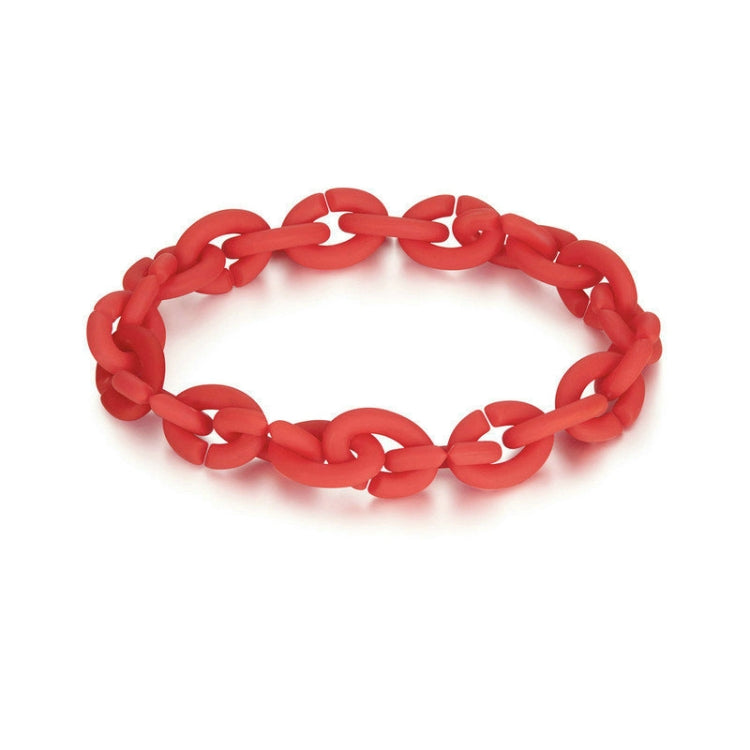 Silicone Acrylic Splicing DIY Bracelet Jewelry(PMB001-RD) - Bracelets by PMC Jewellery | Online Shopping South Africa | PMC Jewellery