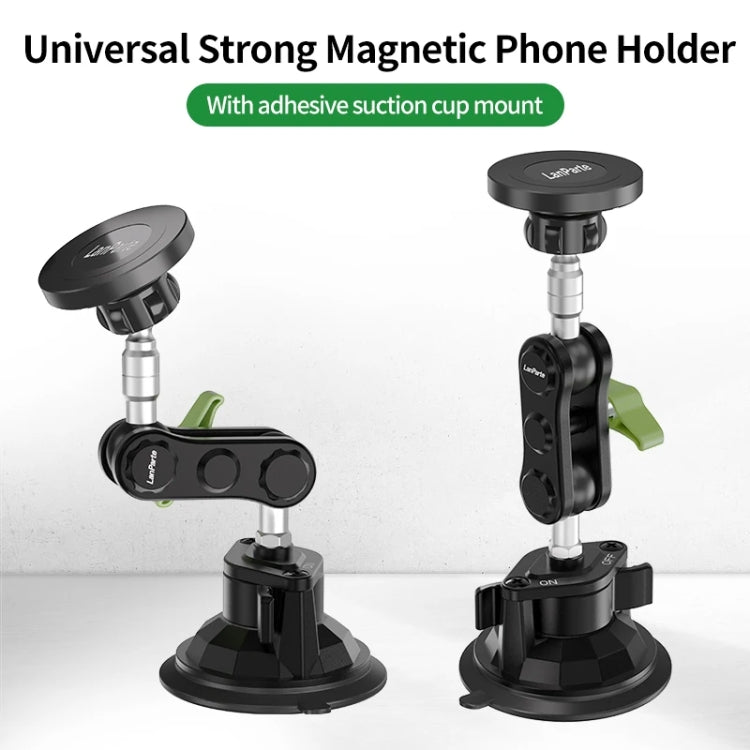 Lanparte Magnetic Car Phone Holder Adjustable Suction Cup Navigation Stand RBA-M01NB - Car Holders by Lanparte | Online Shopping South Africa | PMC Jewellery | Buy Now Pay Later Mobicred