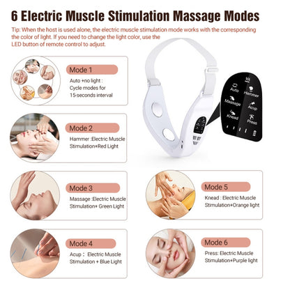 S1 EMS Microcurrent Colored Light Massage Beauty Instrument Remote Face Slimming Device(White) - Beauty Instrument by PMC Jewellery | Online Shopping South Africa | PMC Jewellery | Buy Now Pay Later Mobicred